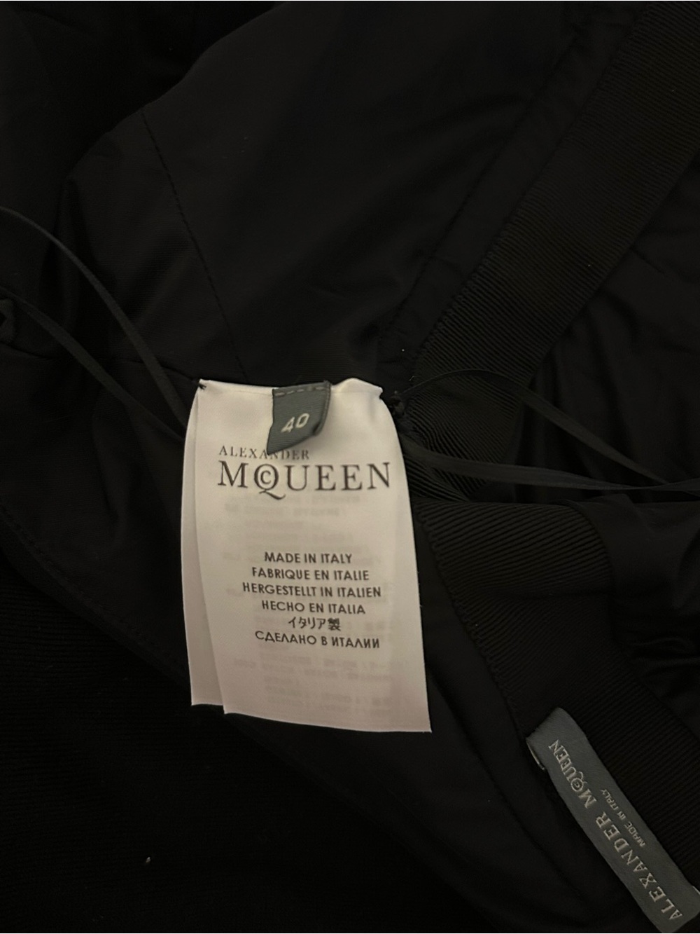 Alexander McQueen Black Halter Neck Cocktail Dress Size IT 40 / US 4 - Picture 7 of 9